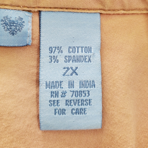 Andrew & Co. Faux Laced Front Top - Picture 10 of 11